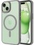 iPhone 15 Kılıf Wireless Şarj Özellikli Krom Magsafe Silikon Kapak Kılıf 1