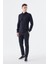 Siyah Slim Fit Yaka Düğmeli Gömlek 2