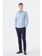 Düz Dar Kalıp - Slim Fit Mavi Gömlek 2
