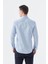 Düz Dar Kalıp - Slim Fit Mavi Gömlek 4