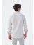 Gri Comfort Fit Desenli Esnek Kumaş Pamuklu Spor Gömlek 4