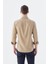 Camel Comfort Fit Düğmeli Yaka Esnek Kumaş Pamuklu Gömlek 4