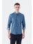 Lacivert Slim Fit Cepli Düğmeli Yaka Pamuk Gömlek 1
