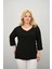 Kadın Büyük Beden Bantlı V Yaka Bluz 1919-25 1
