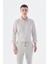 Kahve Comfort Fit Desenli Esnek Kumaş Pamuklu Spor Gömlek 1