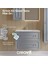 Kayra Lavabo Dolabı Çekmeceli 80CM Mat Gri 4