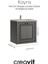 Kayra Lavabo Dolabı Kapaklı 60CM Mat Gri 1