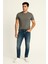 Erkek Yırtık Detay Likralı Skinny Fit Açık Mavi Jean Pantolon 1