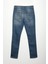 Erkek Yırtık Detay Likralı Skinny Fit Açık Mavi Jean Pantolon 3