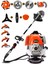 Eısenn Alman 7 In 1 W-power 20 Hp Fireprof Motor Bakır Sargılı Sırt Tipi Ot Çim Biçme Tırpan Makinası 1