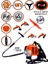 Eısenn Alman 7 In 1 W-power 20 Hp Fireprof Motor Bakır Sargılı Sırt Tipi Ot Çim Biçme Tırpan Makinası 2