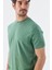 Yeşil Slim Fit Triko Bisiklet Yaka T-Shirt 3