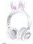 Mikrofonlu Kablosuz Sevimli Tavşanlar Kızlar LED Stereo Müzik Bluetooth Kulaklık (Yurt Dışından) 1