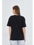 Kurdele Tasarımlı Oversize %100 Pamuk Kadın Tişört 4