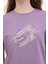 W-Yuly Tee 5fx Mor Kadın Kısa Kol T-Shirt 4