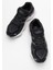 Erkek Bağcıklı Rahat Kalın Taban Sneaker Hj 25009Z Siyah 5
