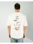 Oversıze Unisex Baskılı T-Shırt Barcode Ecrou 1