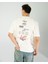 Oversıze Unisex Baskılı T-Shırt Barcode Ecrou 5