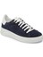 Lacivert Hakiki Süet Deri Erkek Sneaker - E24I1AY56751-D44 1