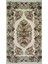 El Dokuma Ekru Renk ve Çiçek Desenli Karabağ Halısı 79 x 152 cm (1.2 M²) 1