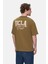 Aspen Koyu Yeşil Bisiklet Yaka Baskılı Oversize Erkek Tshirt 4