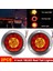 2pcs Kırmızı/Amber 16 LED 4 inç turlu kamyon römorku fren durma dönüş sinyali kuyruk ışıkları su geçirmez 12-24v (Yurt Dışından) 3