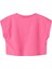 Nmfvılma Capsl Crop Top Pembe Kız Çocuk Kısa Kol T-Shirt 2
