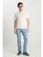 Erkek Regular Fit Polo Ekru Erkek Kısa Kol T-Shirt 3