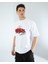 Oversıze Unisex Baskılı T-Shırt Crack Black 5