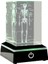 3D Lazer Kazınmış Insan Iskeleti Kristal Küp Figürleri, A (Yurt Dışından) 1