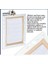 Kare Tuval 6 Adet 10X10 20X20 30X30 cm Boş Tuval Tablo Arkadan Zımbalı Resim Tuvali Akrilik Boya Yağlı Boya Sanat Hobi 3