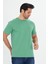 Erkek Pamuklu Bisiklet Yaka Tişört Yeşil 5014-Y 1