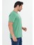 Erkek Pamuklu Bisiklet Yaka Tişört Yeşil 5014-Y 3