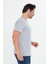 Erkek Pamuklu Bisiklet Yaka Tişört Gri 5014-G 3