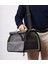 Brave Paws Flybag Plastik Yırtılmaz Fileli Kedi ve Köpek Taşıma Çantası Seyahat Çantası Gri 45X25X26CM 4