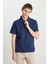 Relaxed Fit Half Zip Erkek Polo T-Shirt W7NQ205286410 1