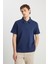 Relaxed Fit Half Zip Erkek Polo T-Shirt W7NQ205286410 2