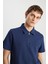 Relaxed Fit Half Zip Erkek Polo T-Shirt W7NQ205286410 4