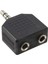 3.5 mm Stereo Erkek / 3.5 mm 2 Dişi Çevirici Jack (Elektromer) (4887) 2
