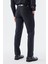 Siyah Regular Fit Yan Cep Kumaş Pantolon 4