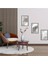 3'lü Mermer Desen Gri Soyut Foreks Tablo 2