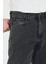 Erkek Baggy Fit Kot Pantolon Füme 4