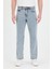 Erkek Baggy Fit Kot Pantolon Kar Yıkama 1