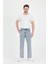 Erkek Baggy Fit Kot Pantolon Kar Yıkama 2