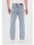 Erkek Baggy Fit Kot Pantolon Kar Yıkama 5