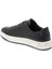 Siyah Hakiki Deri Erkek Sneaker - E24I1AY56616-A23 2