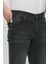 Regular Fit Likralı Erkek Denim Kot Pantolon Füme 5