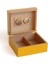 Sarı-Gri Nokta Desenli Humidor Puro Kutusu 4