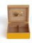 Sarı-Gri Nokta Desenli Humidor Puro Kutusu 5