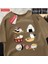 Sevimli Komik Suşi Kedi Baskı Mens Tişörtleri Hip Hop Boy T-Shirt Moda Yaz Rahat Gevşek Çift 1